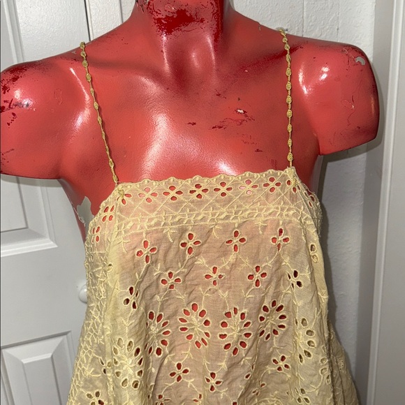 Free People eyelet cami top shirt blouse - Picture 3 of 5